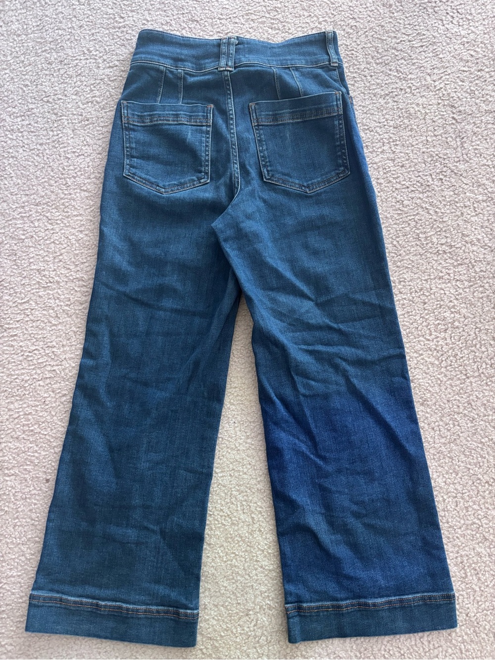 Anthropologie PILCRO High-Waist Wide-Leg Women’s Jeans — Dark Blue - Picture 3 of 6